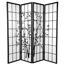4 Panel Zen Garden Room Divider Screen